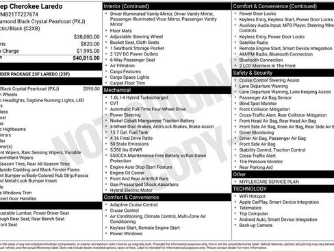 New 2026 Jeep Cherokee Laredo AWD/4WD image 7