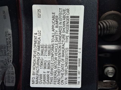 Certified 2025 Honda Civic Sport image 27