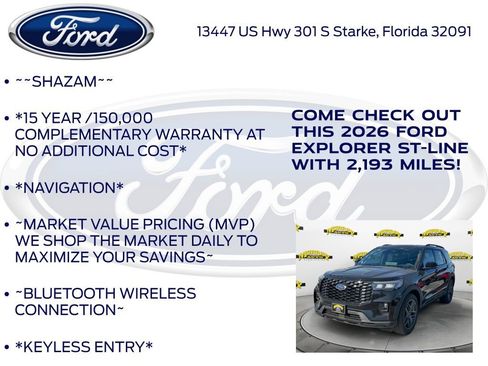New 2026 Ford Explorer ST-Line w/ ST-Line Street Pack image 5