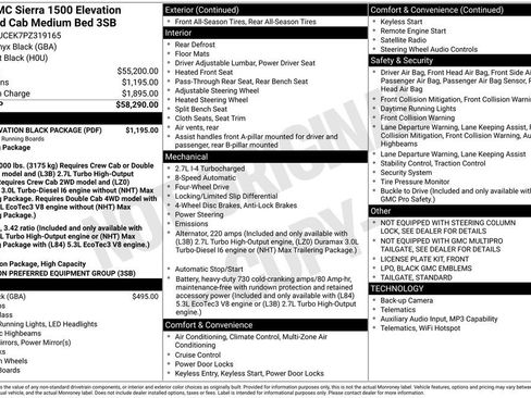 Certified 2023 GMC Sierra 1500 Elevation w/ LPO, Elevation Black Package image 4