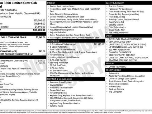 Used 2020 RAM 3500 Limited image 41