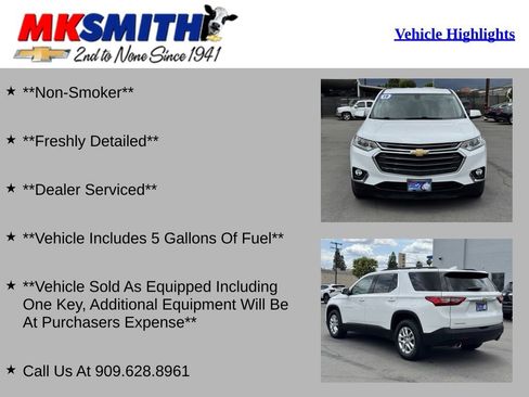 Used 2019 Chevrolet Traverse LT FWD image 2