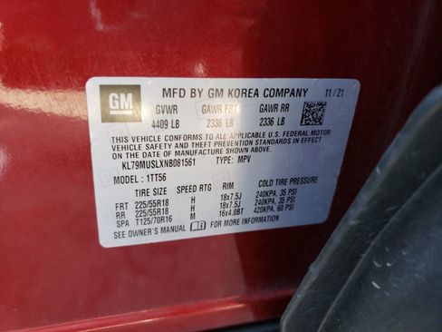 Used 2022 Chevrolet TrailBlazer RS w/ Sun and Liftgate Package image 29