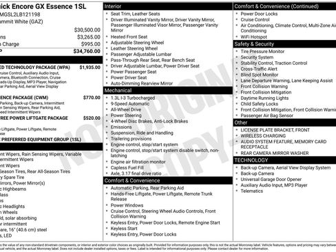 Used 2020 Buick Encore GX Essence w/ Advanced Technology Package image 38