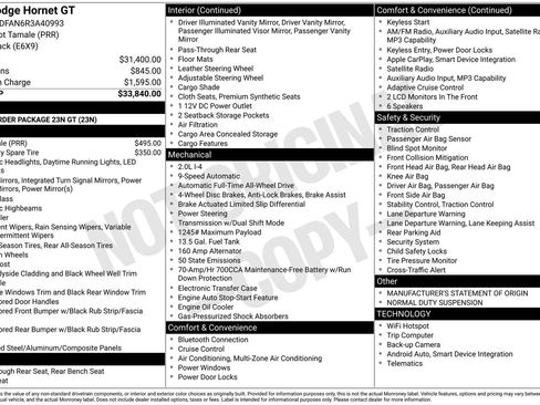 Used 2024 Dodge Hornet GT image 34