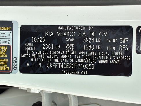 New 2025 Kia K4 LX image 29