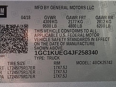 Used 2018 Chevrolet Silverado 2500 W/T w/ WT Fleet Convenience Package image 35