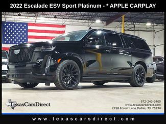 Used 2022 Cadillac Escalade ESV Sport Platinum w/ LPO, ONYX Package AWD/4WD 360° Tour