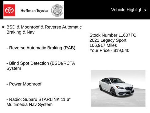 Used 2021 Subaru Legacy Sport AWD/4WD image 5