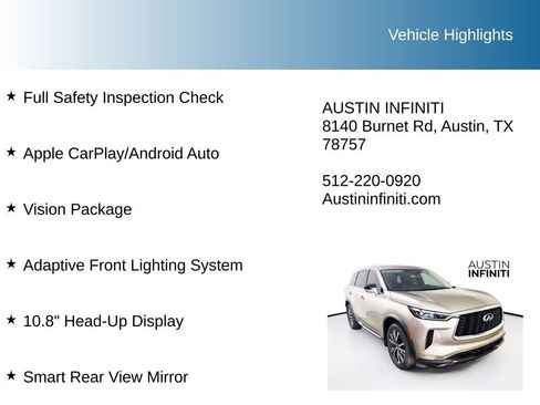 Used 2023 INFINITI QX60 Sensory w/ Vision Package image 10