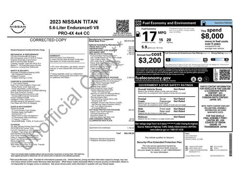 Used 2023 Nissan Titan PRO-4X w/ Pro-4x Convenience Package AWD/4WD image 39