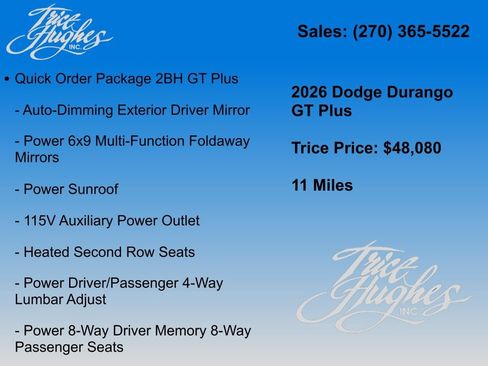 New 2026 Dodge Durango GT AWD/4WD image 14