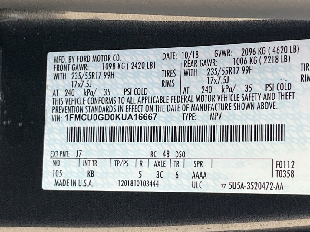 Used 2019 Ford Escape SE FWD image 31
