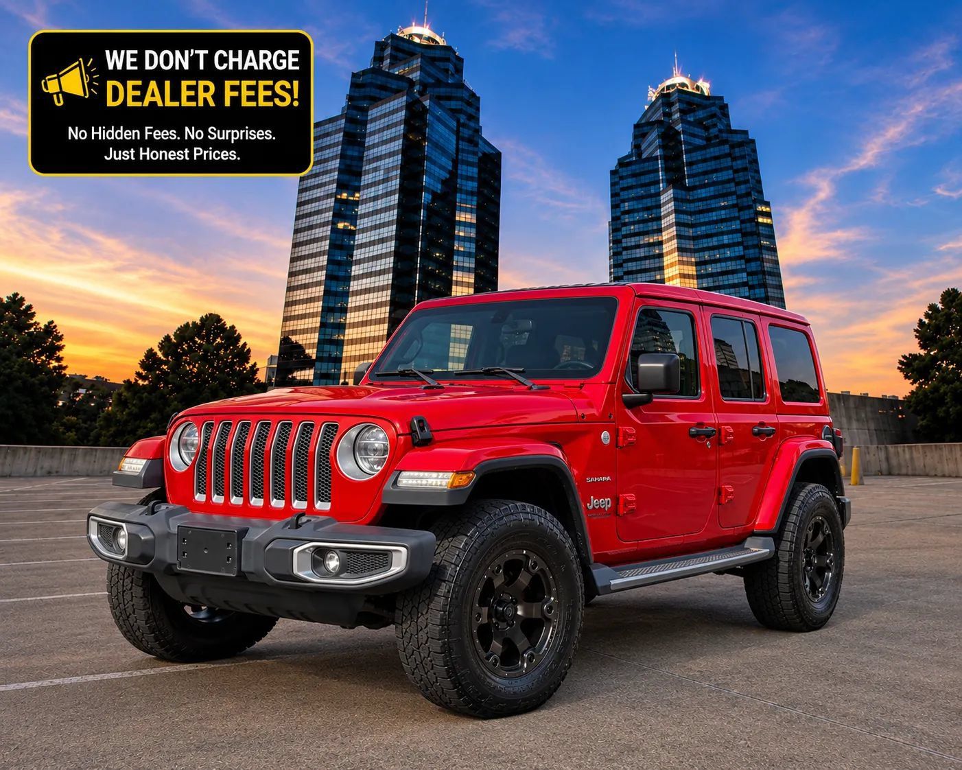 Used 2019 Jeep Wrangler Unlimited Sahara w/ LED Lighting Group AWD/4WD image 1