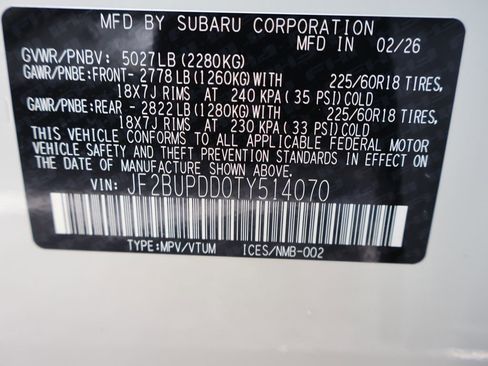 New 2026 Subaru Outback Limited AWD/4WD image 42