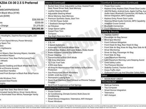 Used 2023 MAZDA CX-30 AWD 2.5 S w/ Preferred Package image 33