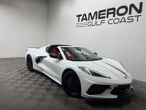Used 2025 Chevrolet Corvette Stingray Preferred Cpe w/ Adrenaline Red Accent Package RWD image 1