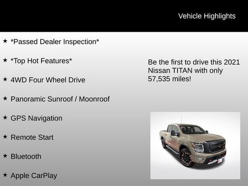 Used 2021 Nissan Titan PRO-4X w/ Pro-4x Convenience Package image 7