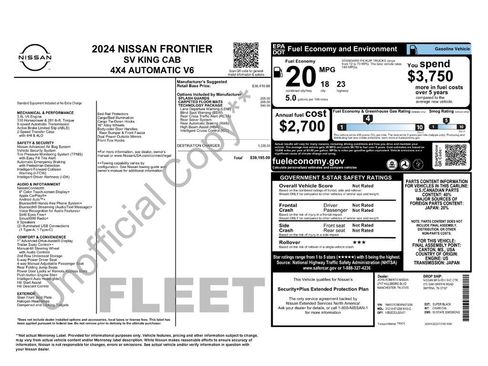 Used 2024 Nissan Frontier SV w/ Technology Package image 2
