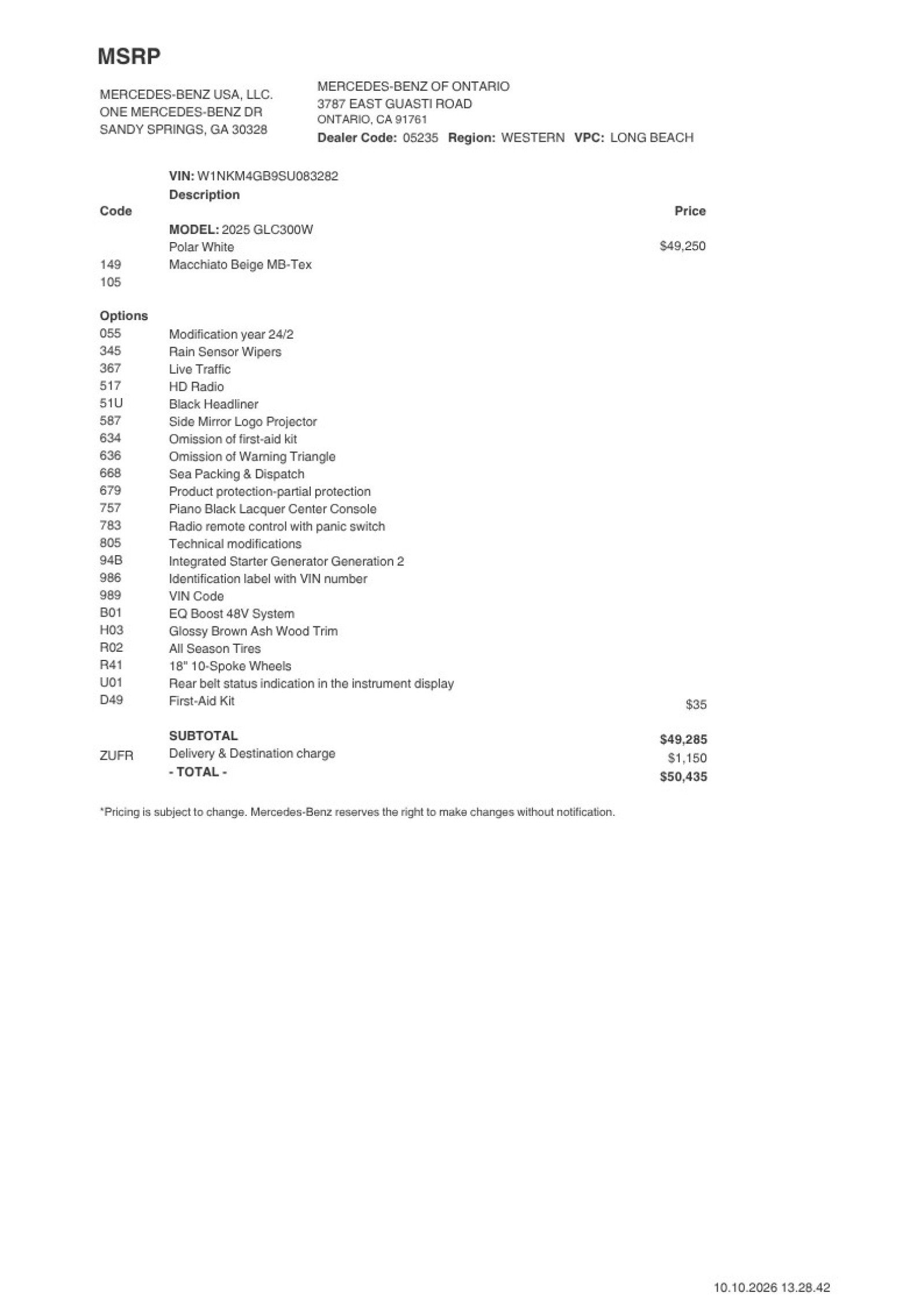Certified 2025 Mercedes-Benz GLC 300 image 2