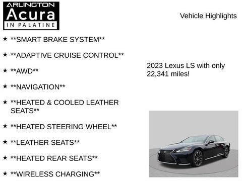 Used 2023 Lexus LS 500 AWD w/ Luxury Package image 8