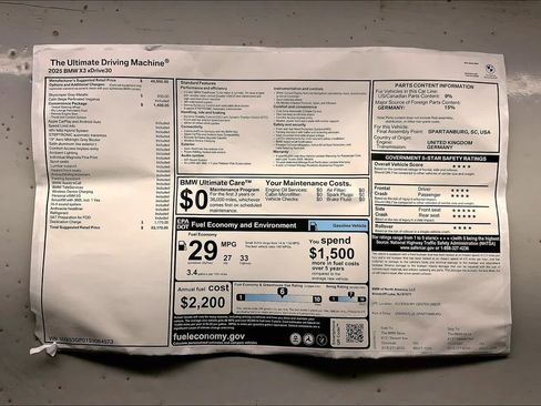 New 2025 BMW X3 xDrive30i w/ Convenience Package image 12