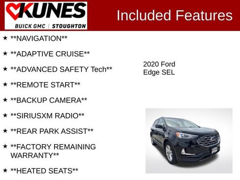 Used 2020 Ford Edge SEL w/ Convenience Package AWD/4WD image 4