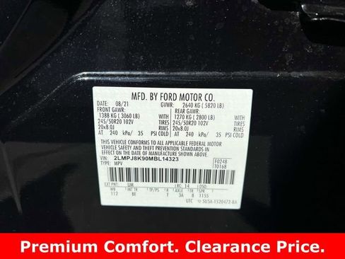 Used 2021 Lincoln Nautilus Reserve w/ Cargo Utility Package AWD/4WD image 20