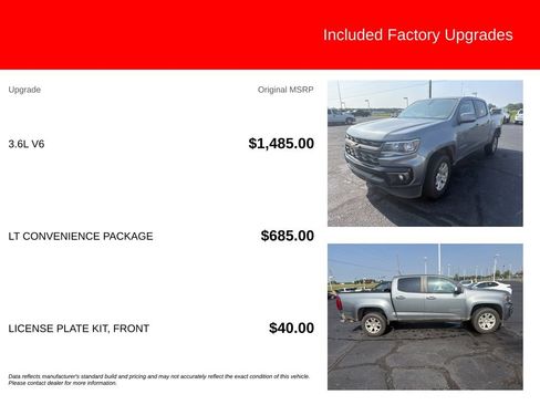 Used 2022 Chevrolet Colorado LT w/ LT Convenience Package RWD image 5