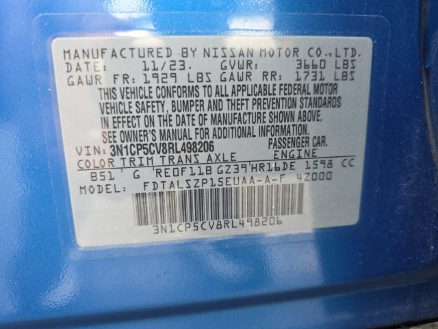 Certified 2024 Nissan Kicks SV FWD image 17
