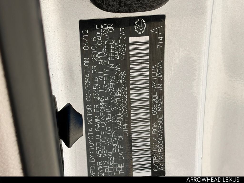Used 2012 Lexus IS 250C RWD image 35