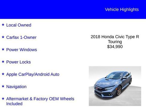 Used 2018 Honda Civic Type R image 2