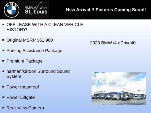 Used 2023 BMW i4 eDrive40 w/ Premium Package RWD image 3