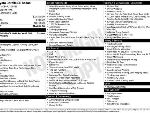 Used 2024 Toyota Corolla SE image 40