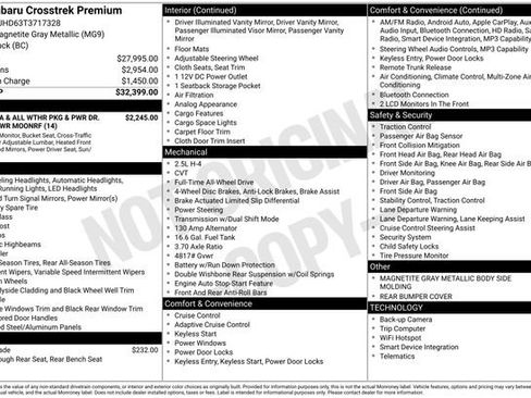 Certified 2026 Subaru Crosstrek 2.5i Premium AWD/4WD image 3