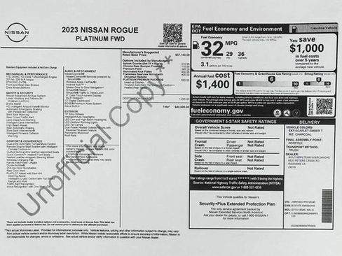 Used 2023 Nissan Rogue Platinum w/ Platinum Premium Package image 51