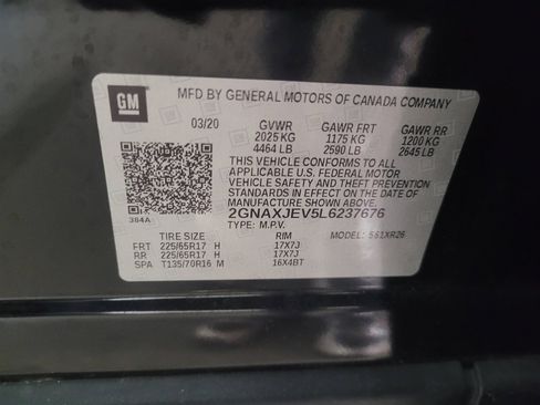 Used 2020 Chevrolet Equinox LT w/ Driver Convenience Package image 33