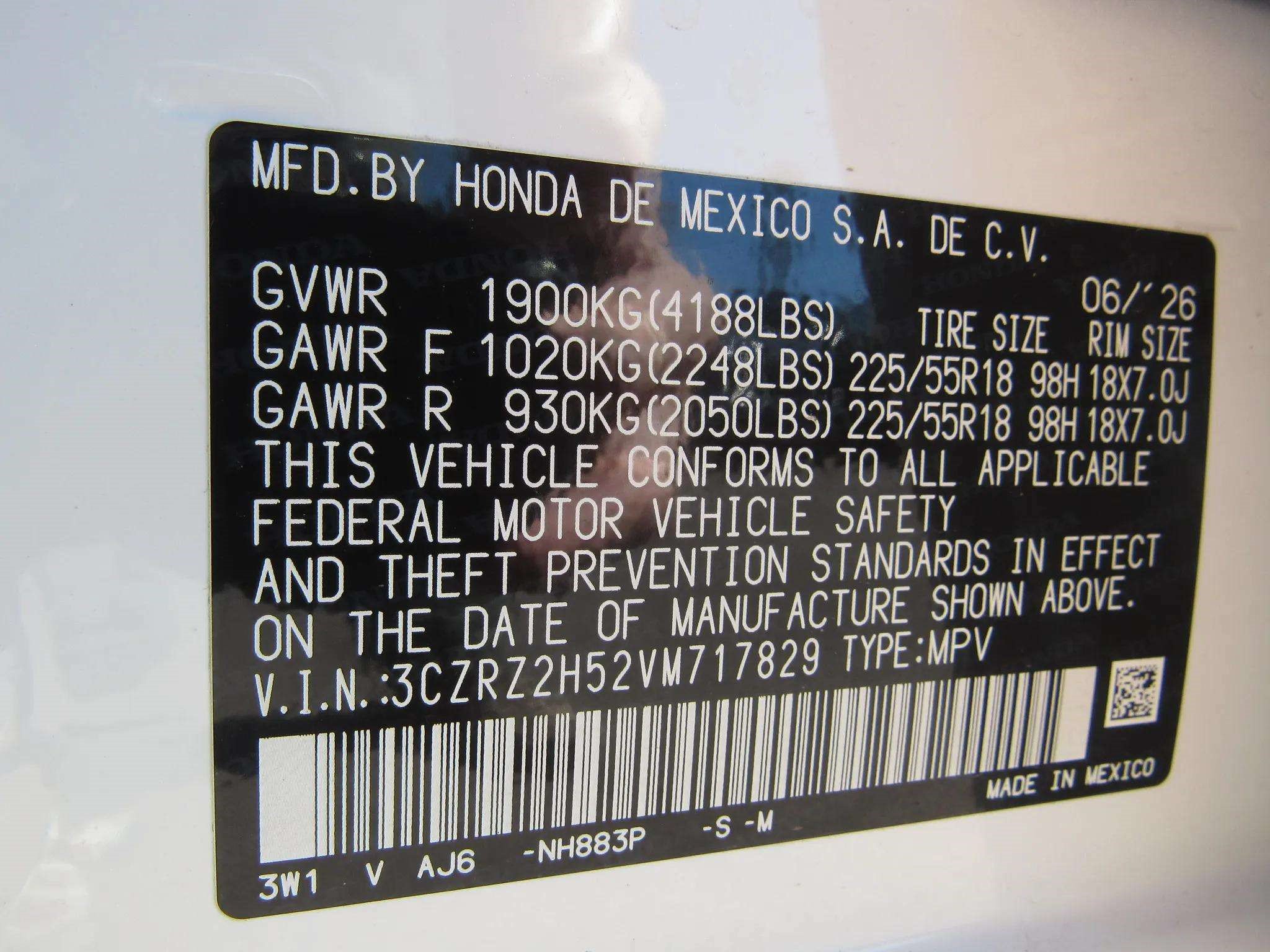 Certified 2027 Honda HR-V Sport image 28