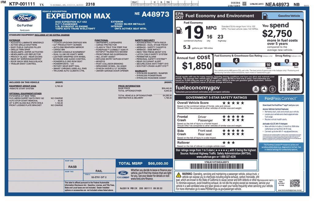 Used 2022 Ford Expedition Max XLT RWD image 49