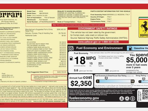 Certified 2018 Ferrari 488 Spider image 42