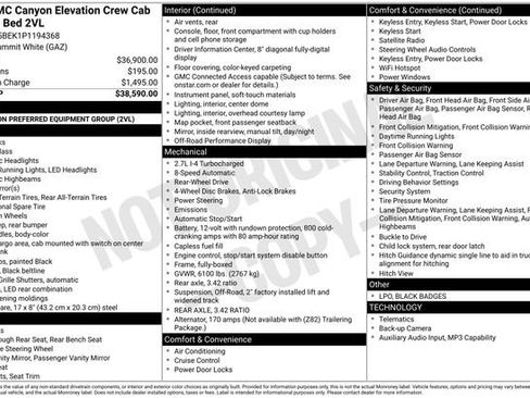 Used 2023 GMC Canyon Elevation RWD image 4