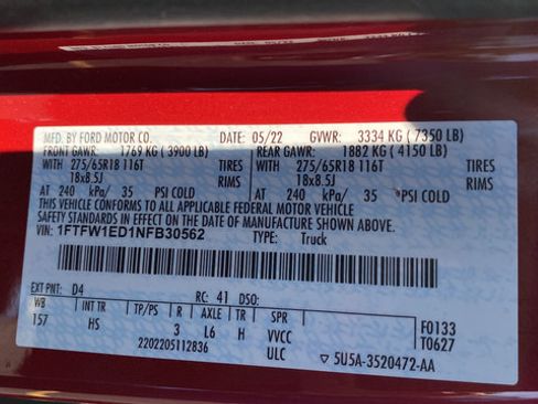 Used 2022 Ford F150 Lariat w/ Max Trailer Tow Package AWD/4WD image 28