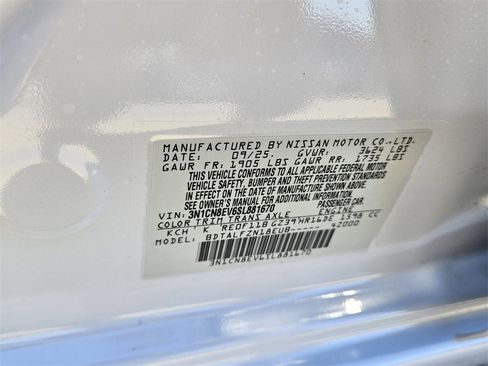 New 2025 Nissan Versa SV w/ Trunk Package image 17