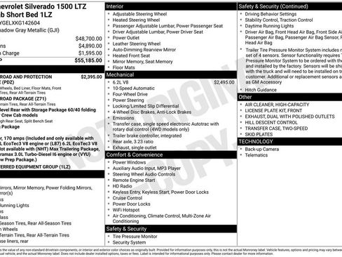 Used 2019 Chevrolet Silverado 1500 LTZ image 3