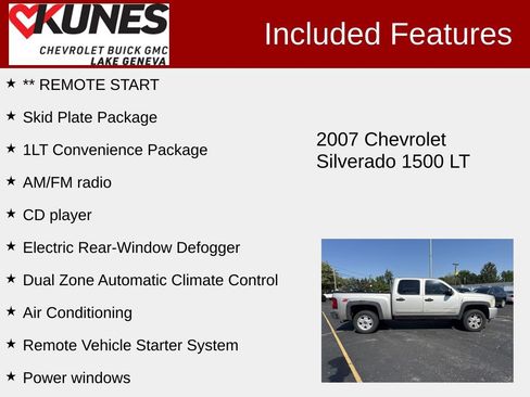 Used 2007 Chevrolet Silverado 1500 LT w/ 1LT Convenience Package AWD/4WD image 2