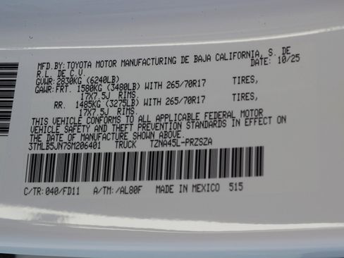 New 2025 Toyota Tacoma TRD Off-Road image 22