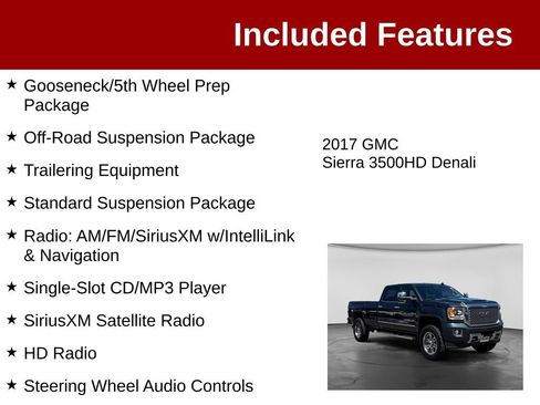 Used 2017 GMC Sierra 3500 Denali w/ Duramax Plus Package AWD/4WD image 4