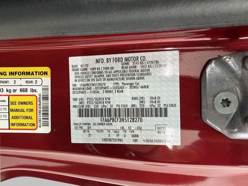 Certified 2022 Ford Mustang GT w/ Equipment Group 301A RWD image 26