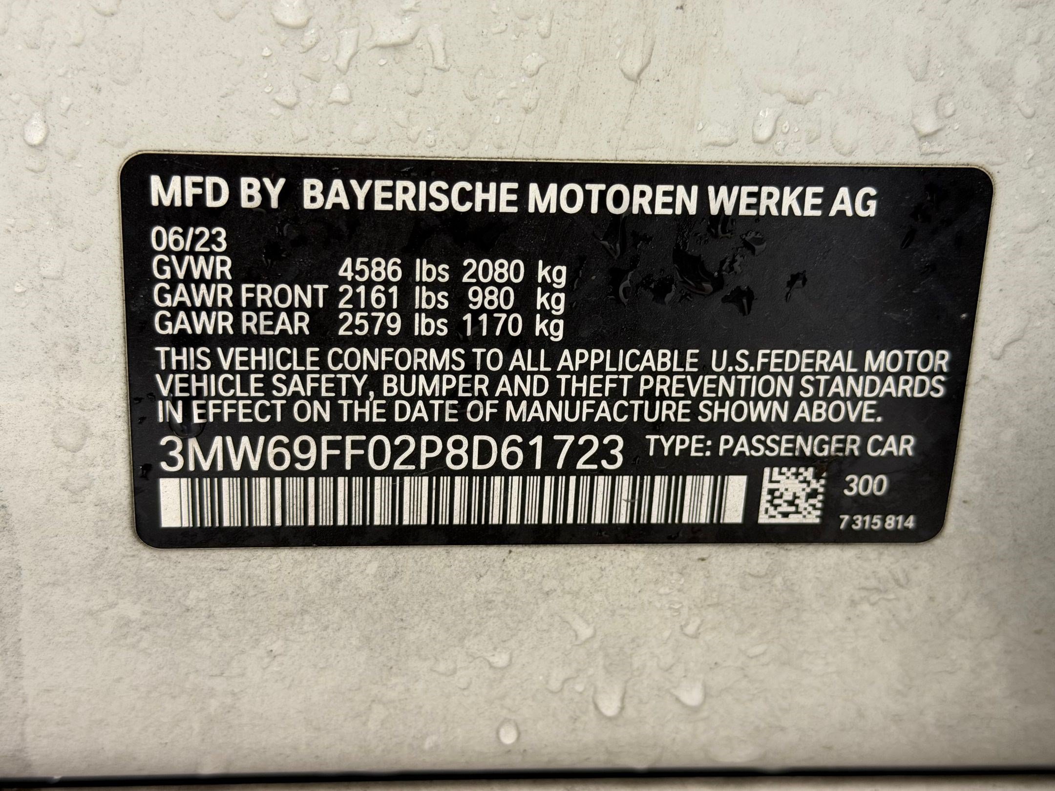 Certified 2023 BMW 330i Sedan w/ M Sport Package RWD image 12
