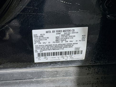 Used 2021 Ford Explorer 2WD image 12